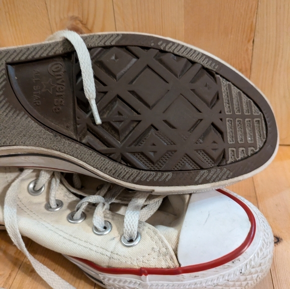 Converse Classic Cream High-Top Sneakers Men's 6.5 - Picture 7 of 9